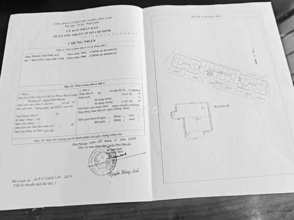 căn hộ chung cư có sổ đỏ
