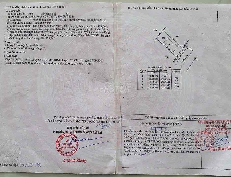 Bán Đất Mặt Tiền Đường Sông Lu 8X22 FULl Thổ Cư KDC HH . GIÁ 2.490 Ty - Ảnh 3