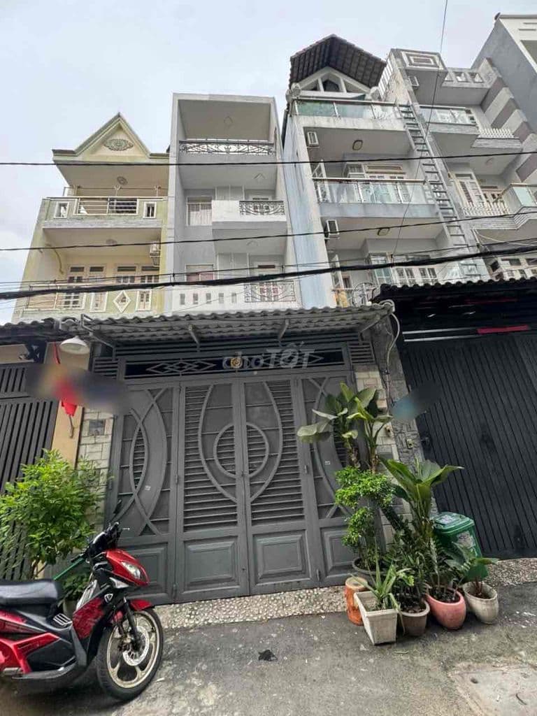 NHÀ 4 LẦU HẺM Ô TÔ KẾ BÊN CÔNG VIÊN LÀNG HOA LÊ VĂN THỌ P11 GV 8TỶ4 TL