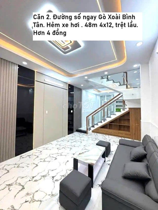 TỔNG CÁC CĂN BÌNH HƯNG HÒA A BÌNH TÂN- HẺM XE HƠI KHÁC NHAU - 4-5 TỶ