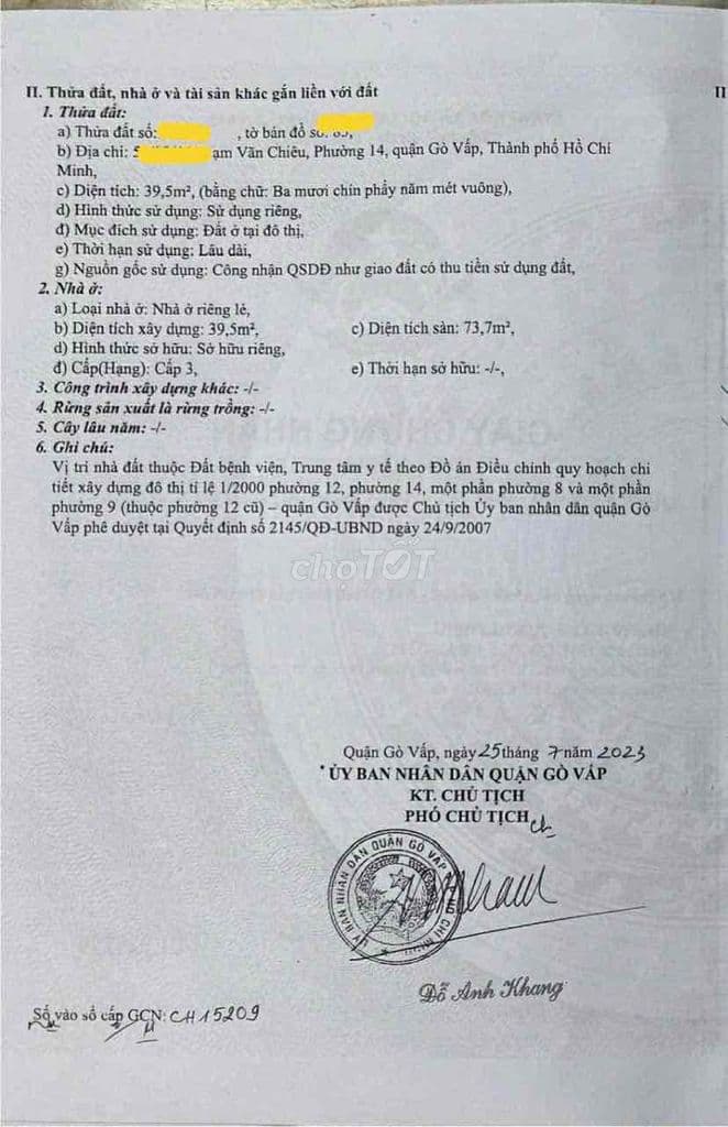 🏡 seri___ - NGON - SẠCH - PHƯỜNG 14 - QUẬN GÒ VẤP- PHÁP LÝ CHUẨN