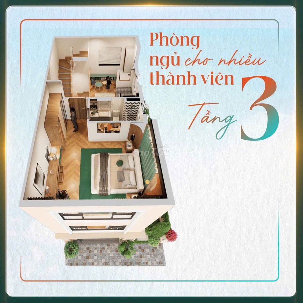 Vinhomes SG park , HMon. 1 trệt 3 tầng , chỉ 5 tỉ