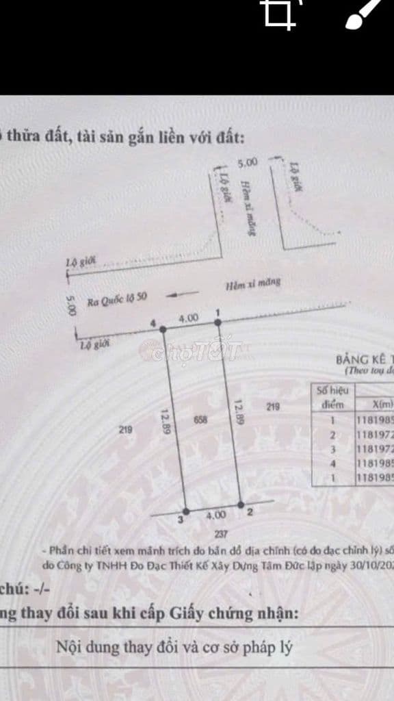 Đất nền thổ cư tại đường Xương Cá 1, Bình Hưng Hòa, TP.HCM, 51.6m² - Ảnh 2