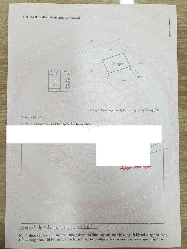 bán 127,8m đất thổ cư có nhà như hình, hẻm xe hơi, giá 2,2 tỷ - Ảnh 3