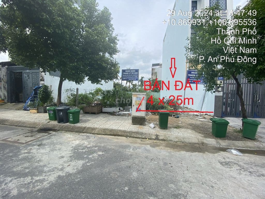 Bán đất thổ cư 100% – Phường Thạnh Lộc 40, Q12, TP.HCM