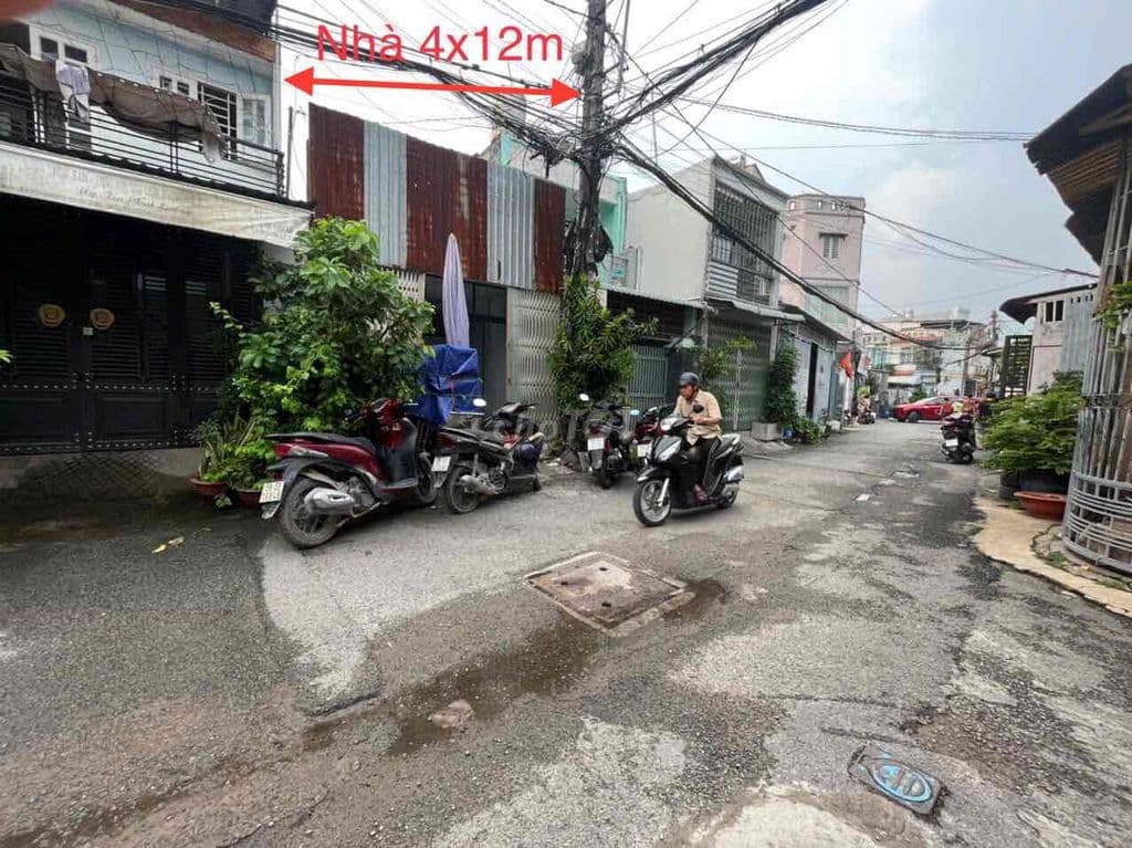 CHÍNH CHỦ NHÀ 4x12M MT HẺM 460 TRẦN THỊ CỜ - ĐƯỜNG THÔNG - GIÁ 1.15 TY - Ảnh 2