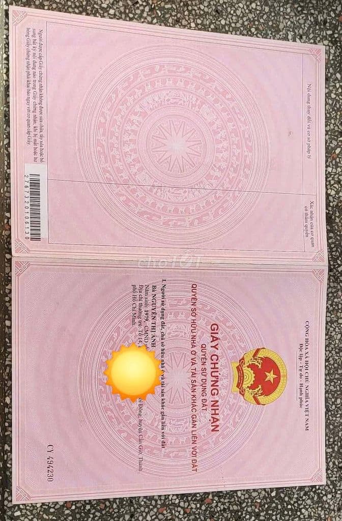 Bán đất nền Cần Giờ - An Nghĩa chính chủ