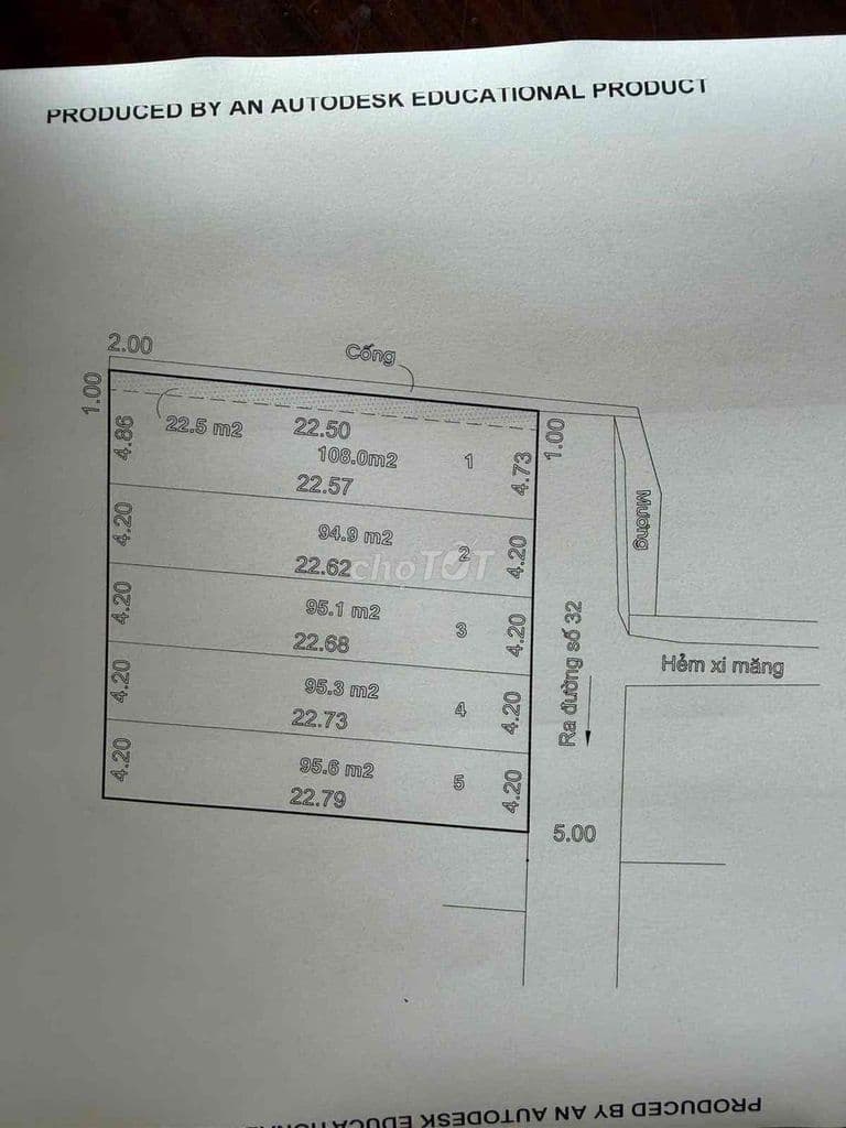 5 lô đất F0 gần ngay CC 4S Linh Đông, 130m2, 5.86x22. - Ảnh 2