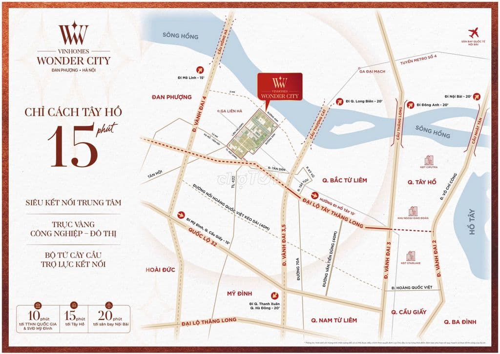 Chỉ 18,8 tỷ liền kề 120m² sát CV, rẻ nhất Vinhomes Đan Phượng