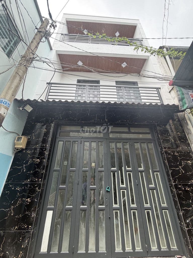 BÁN NHÀ NI SƯ HUỲNH LIÊN P.10 TÂN BÌNH 3 TẦNG - 4.6MX6.6M - 4,35T TL