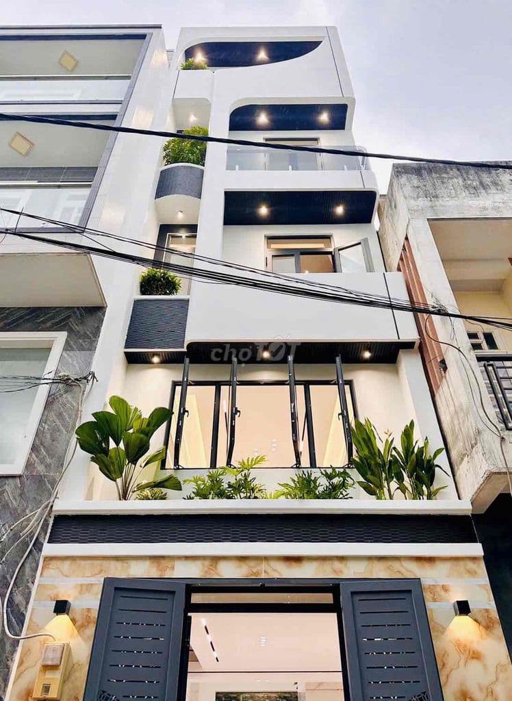 Nhà đẹp 4x14.1m 1 trệt lửng 3 lầu 5PN 6WC HXH Lê Văn Quới - Giá 8.95ty - Ảnh 2