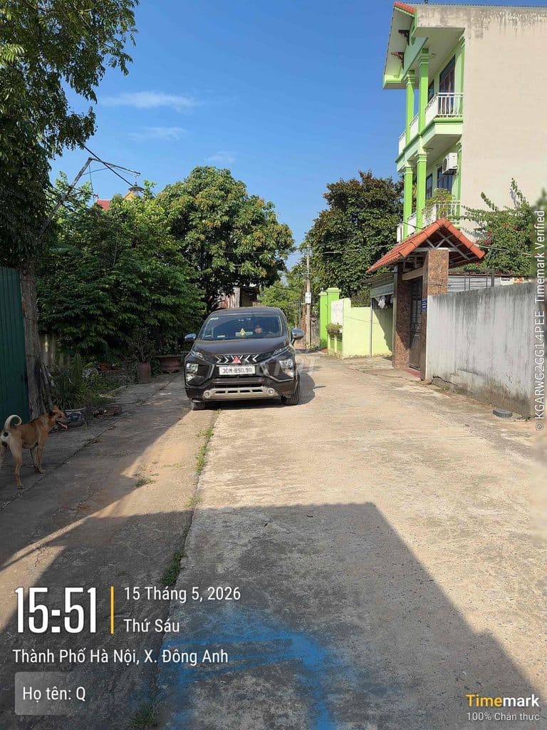 Bán đất Đông Anh thành phố tương lai ô tô đỗ cửa mặt ngõ KD 130m2 đất - Ảnh 3
