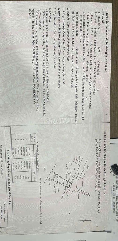 ĐẤT TX43, DT:118m2, SỔ HỒNG RIÊNG, ĐƯỜNG OTO THÔNG, CHỈ 4.3 TỶ