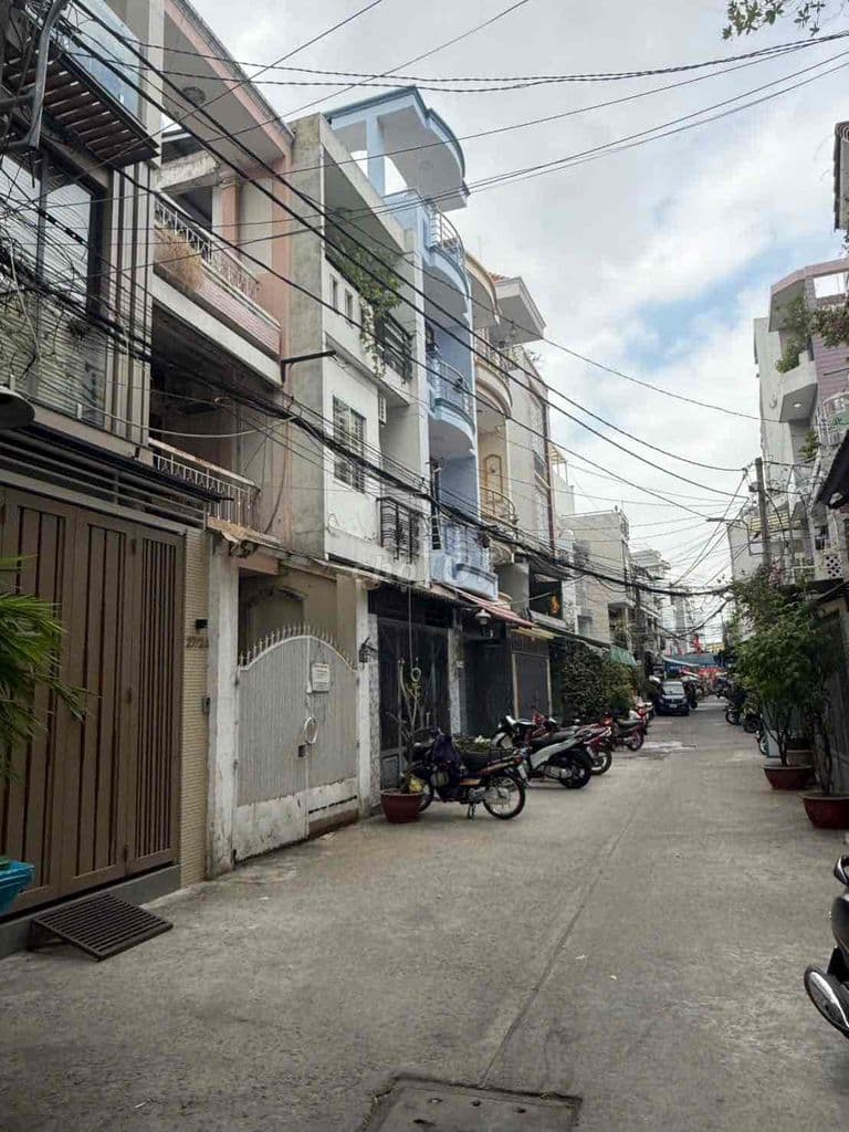 Nhà MT hẻm 6M xe hơi Âu Dương Lân P,3 Q8