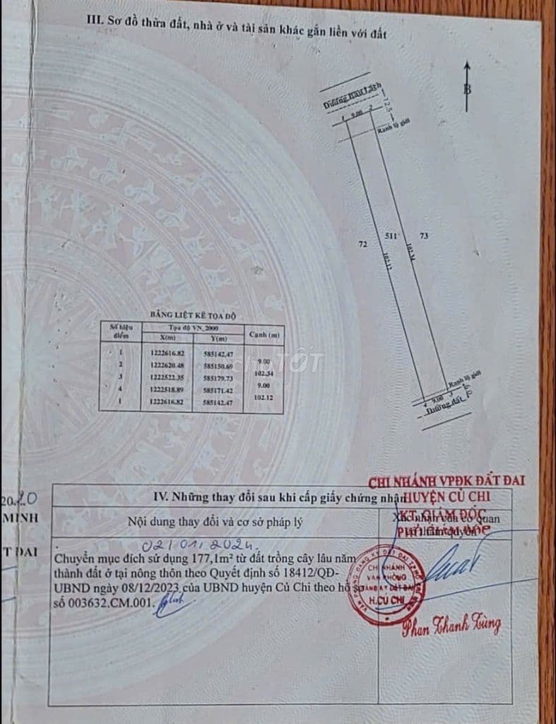 CHÍNH CHỦ BÁN ĐẤT ĐẤT CỦ CHI - MẢNH ĐẤT SỐ 13 BÀU LÁCH - Ảnh 2