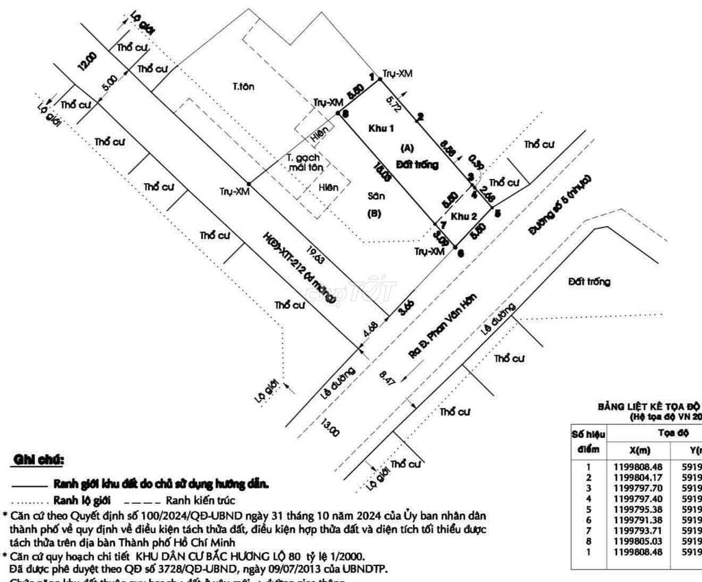 📍ĐẤT THỔ CƯ BÀ ĐIỂM GẦN CHỢ ĐẠI HẢI - 5.5M x 18M - Ảnh 2