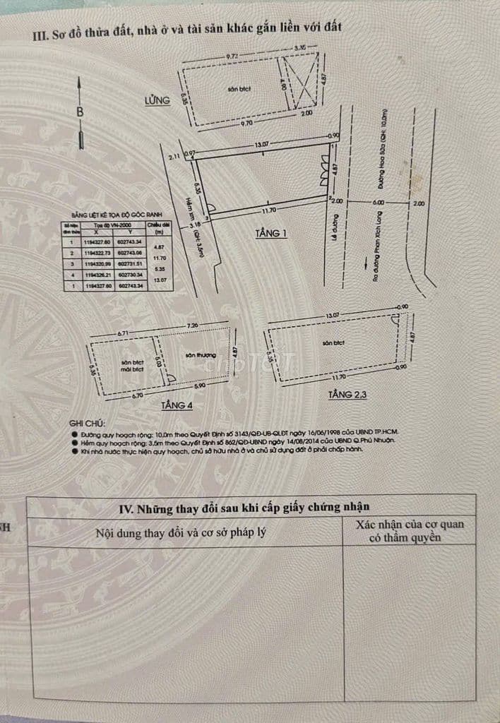 HOT CẦN BÁN GẤP 2 MẶT TIỀN TRƯỚC VÀ SAU ĐƯỜNG HOA SỮA P.7 PN 22 TỶ - Ảnh 3