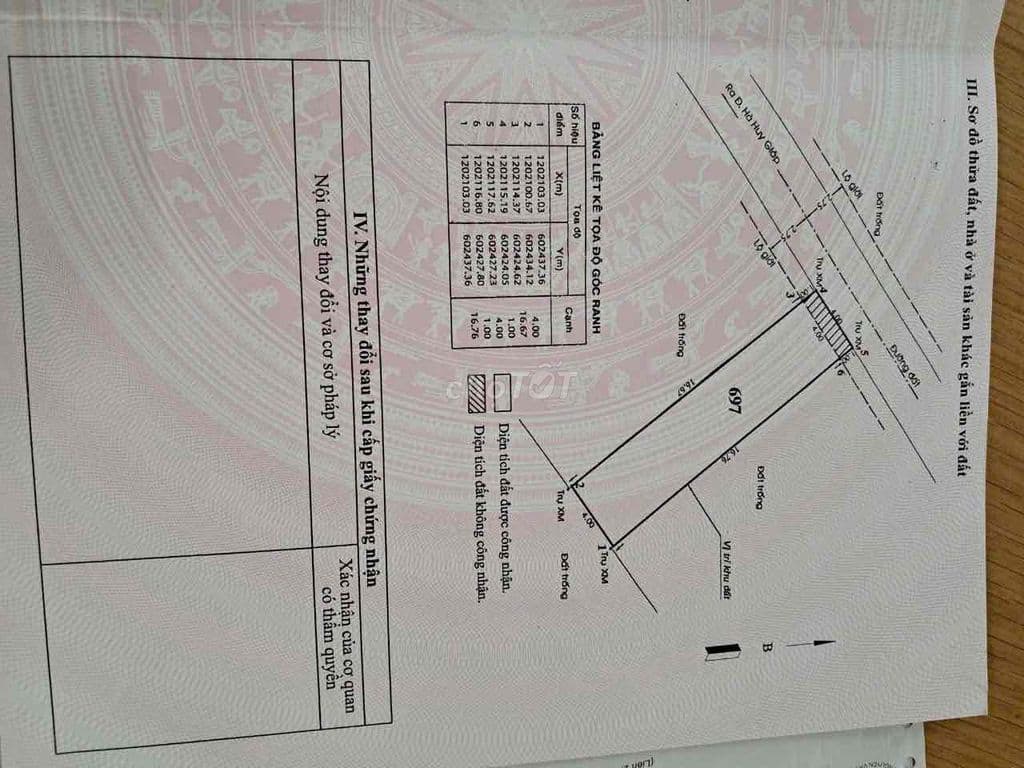 bán đất chung cư thạnh lộc hẻm thông xe hơi 6m - Ảnh 2