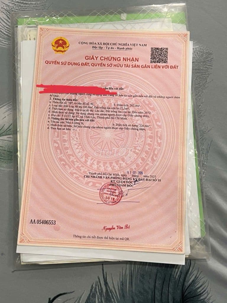 Cần bán nhà nát mặt tiền đường 12m nguyễn thị tuôi vĩnh lộc A - Ảnh 3