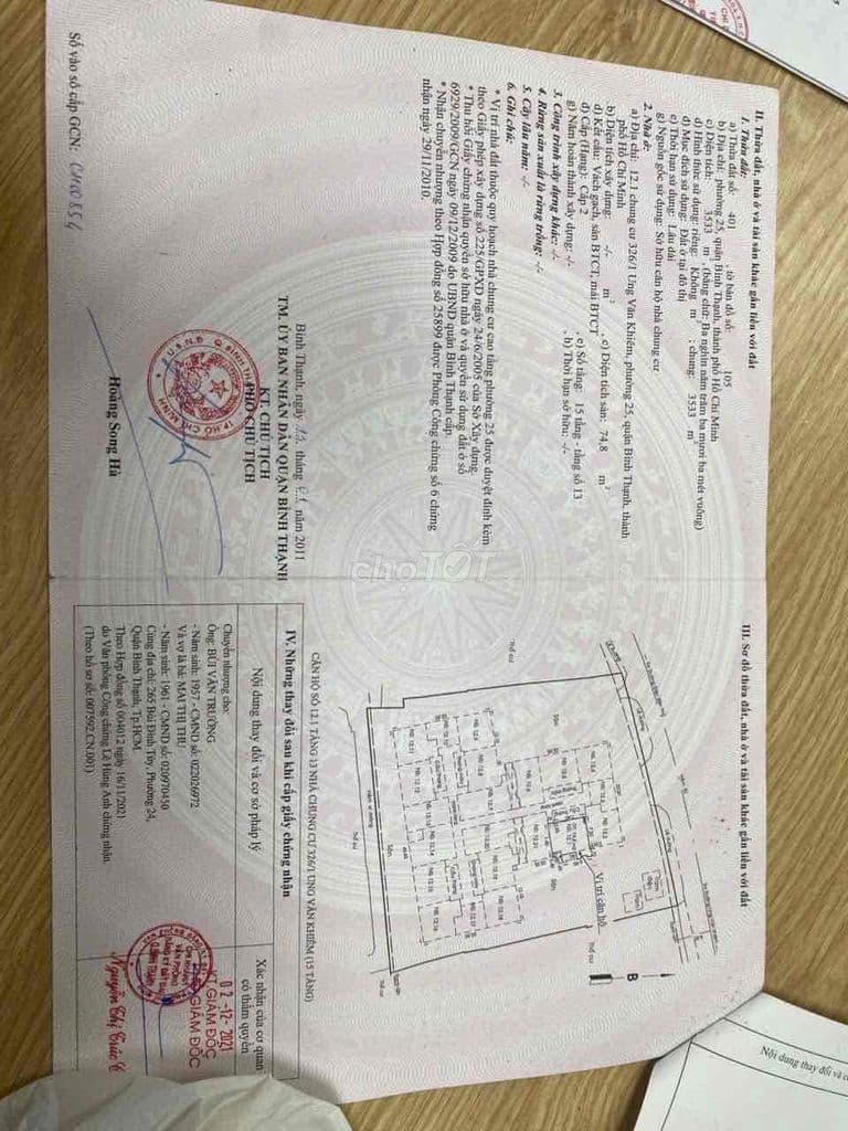 Chính chủ cần bán gấp căn chung cư View Sông trực diện