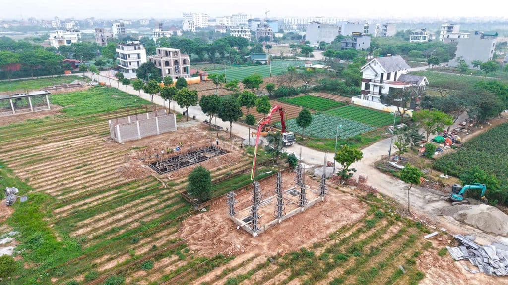 bán đất sổ đỏ 100m cienco5 mê linh - Ảnh 3