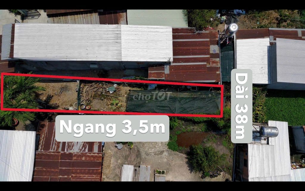Bán lô đất 136m2(3,5x38) giá 1 tỷ 3 đường An Nhơn Tây huyện Củ Chi SHR