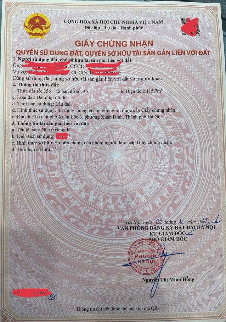 Bán CCMN Xuân Đỉnh, Cv Hoà Bình- Sổ Hồng Từng Căn, Tầng Trung Thoáng