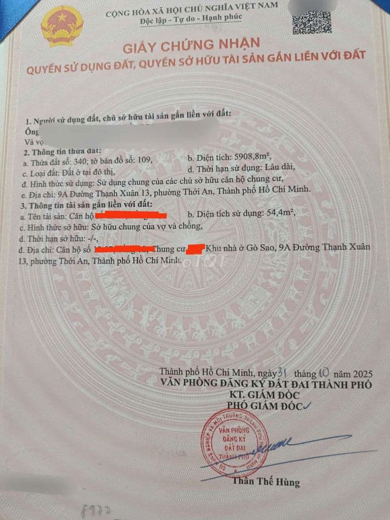 SỔ HỒNG CẦM TAY – CÔNG CHỨNG TRONG NGÀY - 2PN1WC 58m2 chỉ 3.15 TỶ