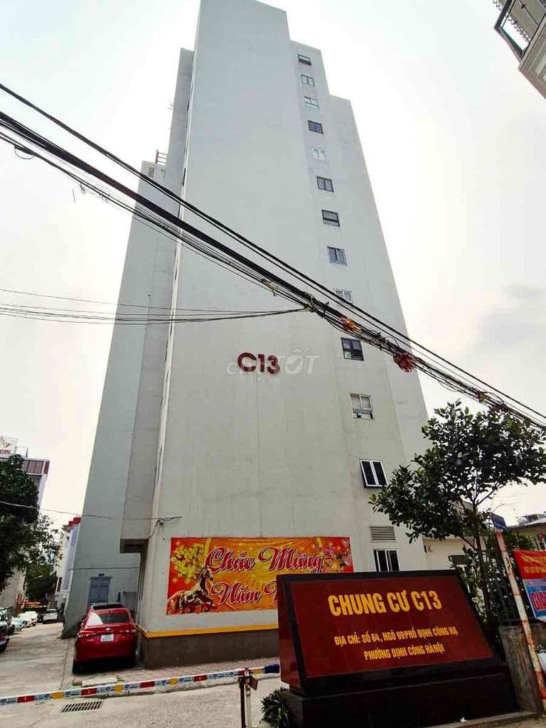 Bán chung cư C13 Bộ Quốc Phòng, DT 68m2 - 2 ngủ, 2wc giá 4,8 tỷ