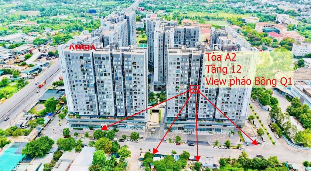 Sẵn sổ, bán căn 59m2 tầng 12 tòa A2 view thành phố Q1, An Gia Westgate - Ảnh 2