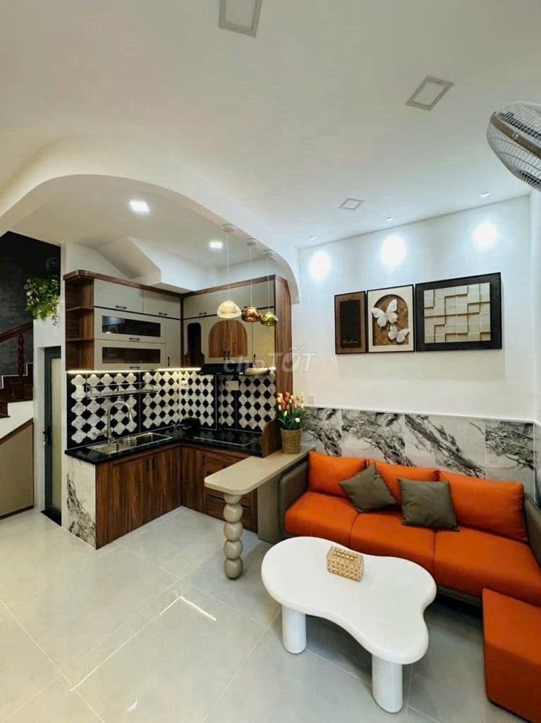 Giảm sốc 4.68 tỷ, nhà 4 tầng Đường Số 2 Gò Vấp, 120m2, hẻm 5m