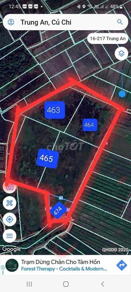 Bán Lô Đất Trồng Cây Hàng Năm 23000m2 Đã Tách Ra 4Sổ, Trung An, Củ Chi