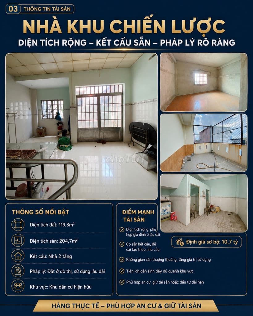 Ngân hàng xử lý nợ tài sản Bình Trị Đông, Bình Tân 119m2 giá 6 tỷ 8