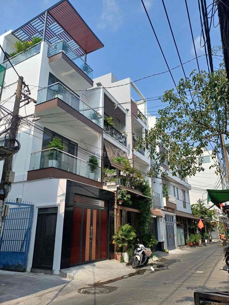 bán nhà HXH Tân Hương, trệt 3 lầu mới