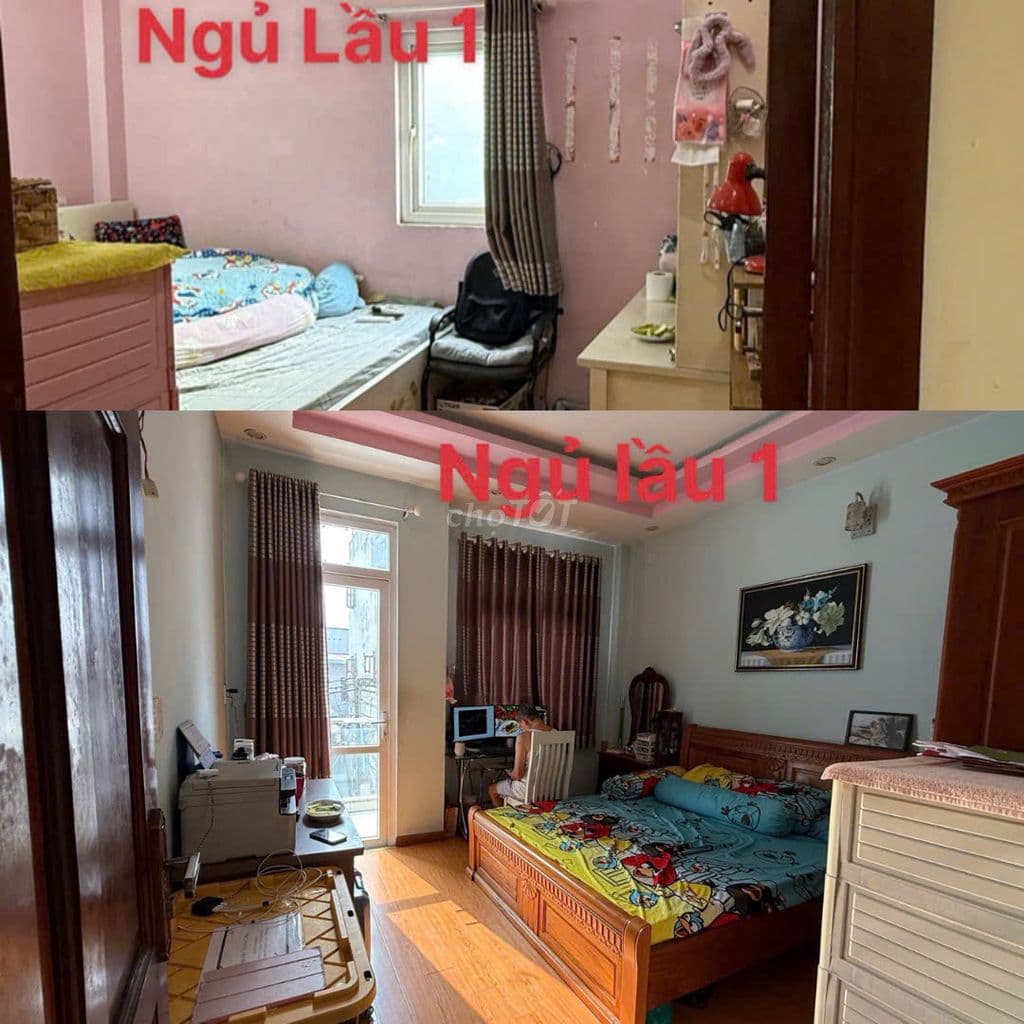 Nhà 4 tấm 4x13 hẻm 1 sẹc HƯƠNG LỘ 2 Full nội thất - Ảnh 2