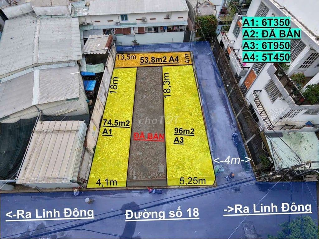 Cần bán đất đẹp đường 18 Linh Đông Thủ Đức