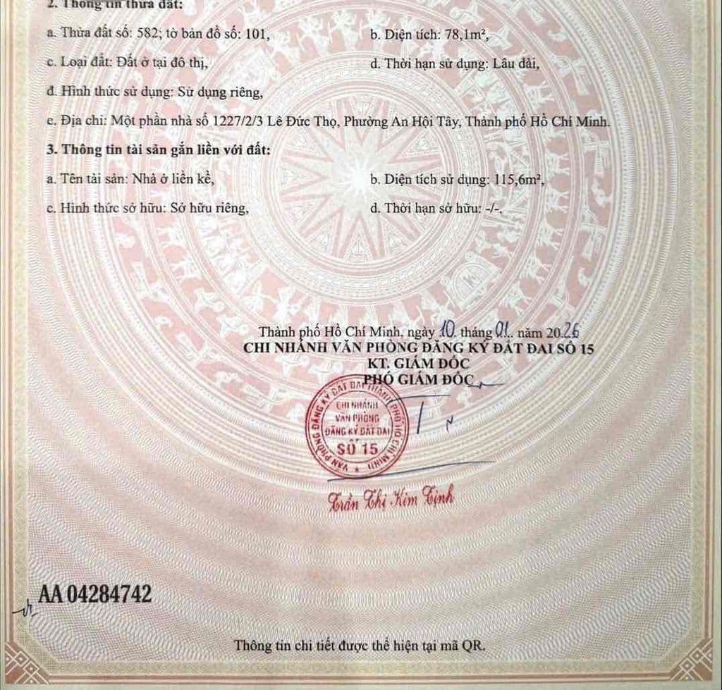 Bán đất 1261/1/15 Lê Đức Thọ, P. An Hội Tây, Gò Vấp - Ảnh 2