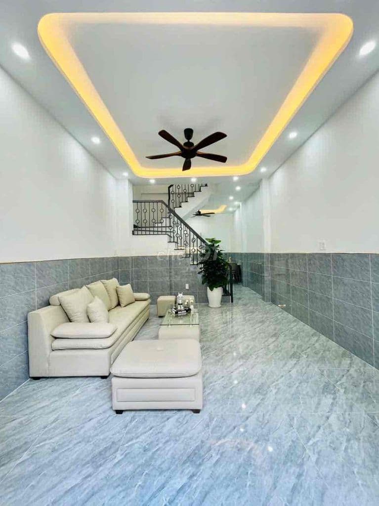 Nhà mới đẹp 3.8x10.5m 1 trệt 1 lầu 2PN 2WC HXH 413 Lê Văn Quới - 4.88t - Ảnh 2