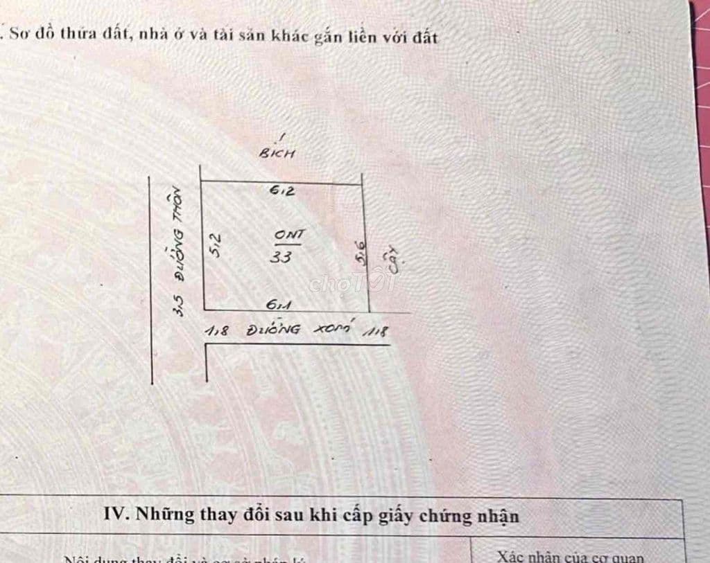 BÁN ĐẤT LÔ GÓC PHƯỜNG CHƯƠNG MỸ 🏠 - 33M2 - ĐƯỜNG THÔNG Ô TÔ