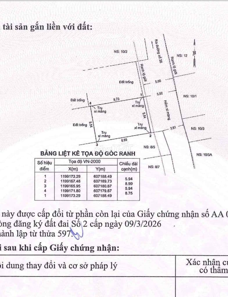 BÁN LÔ ĐẤT ngang 5,96 sát mặt tiền đường số 38 Chợ Hiệp Bình - Ảnh 3