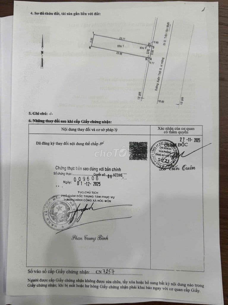 📍ĐẤT THỔ CƯ ĐỐI DIỆN CÔNG TY NÓN SƠN, 5M x 24M