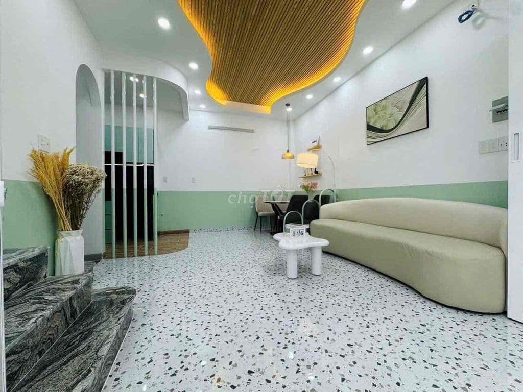 Dương bá trạc sau lưng mặt tiền 4 tấm đúc full nội thất sh hoàn công