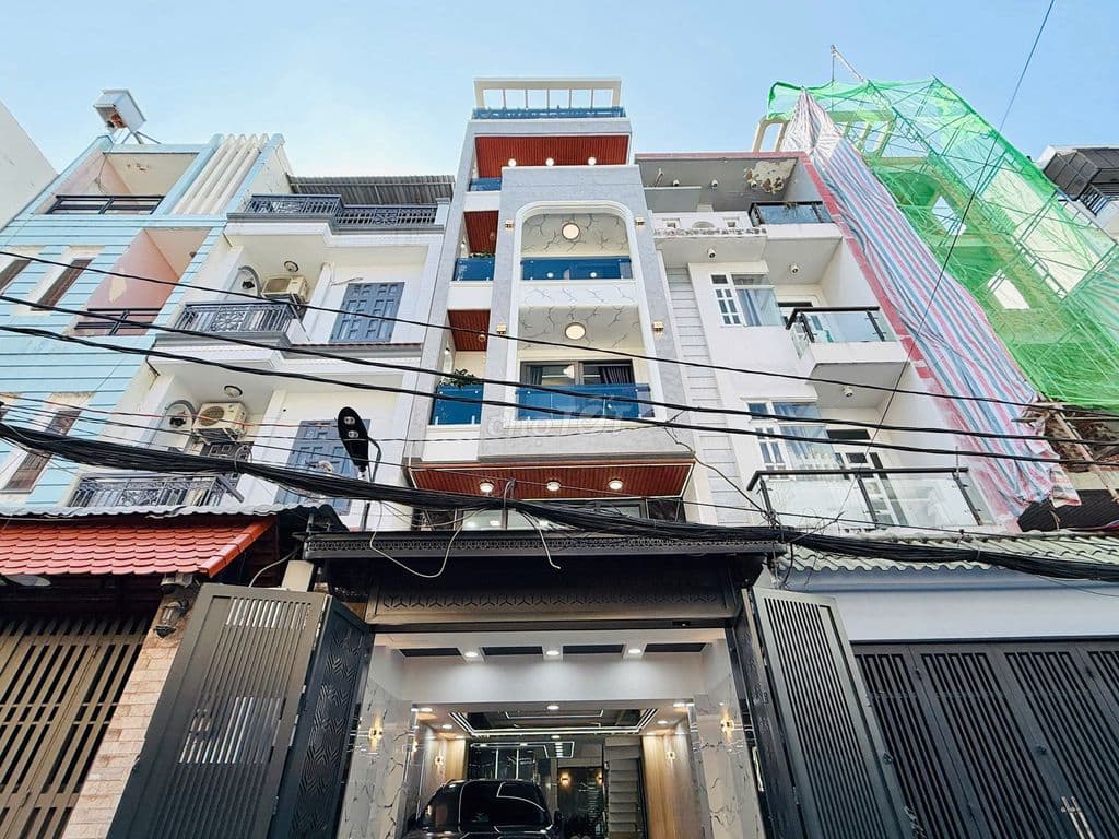 Siêu Phẩm đường 10m sát Phan Huy Ích 1 lửng 4 lầu thang máy 4x16