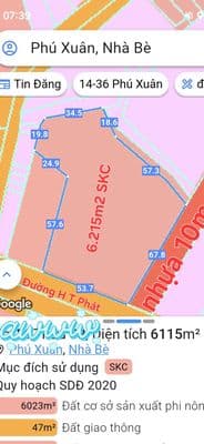 Bán 6,215m2 đất (SKC) có 1000m2 kho, 2MT Huỳnh Tấn Phát, Nhà Bè - Ảnh 3