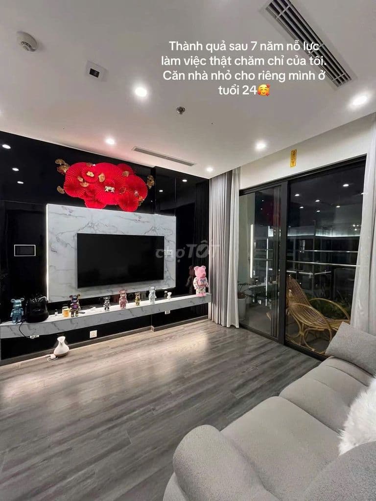 Bán căn hộ 2 ngủ +, tại vinhomes smart city, tây mỗ