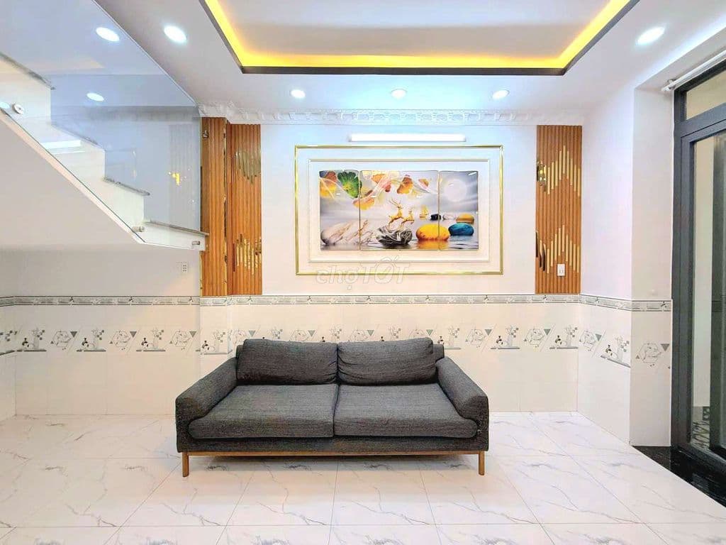 nhà 4,5x14m 2 tầng hẻm 3m kế Phú Mỹ Hưng quận 7 4.19 tỷ - Ảnh 2
