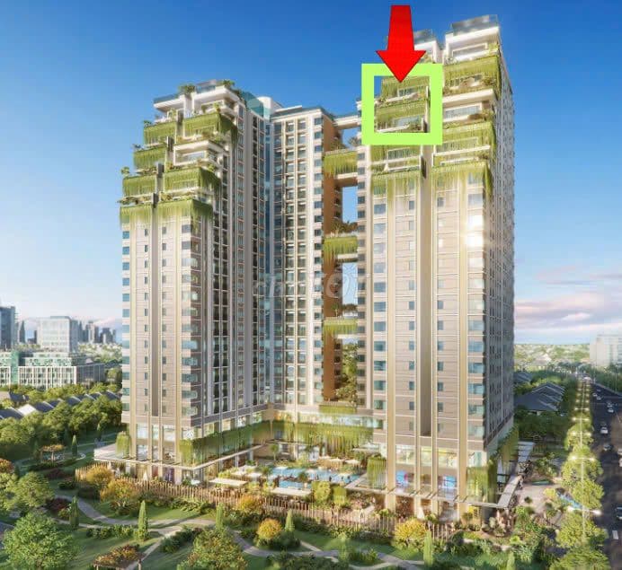 Nhượng 2PN sân vườn Happy One Sora, 87.31m2 + 24m2 SV, Làng ĐH Thủ Đức