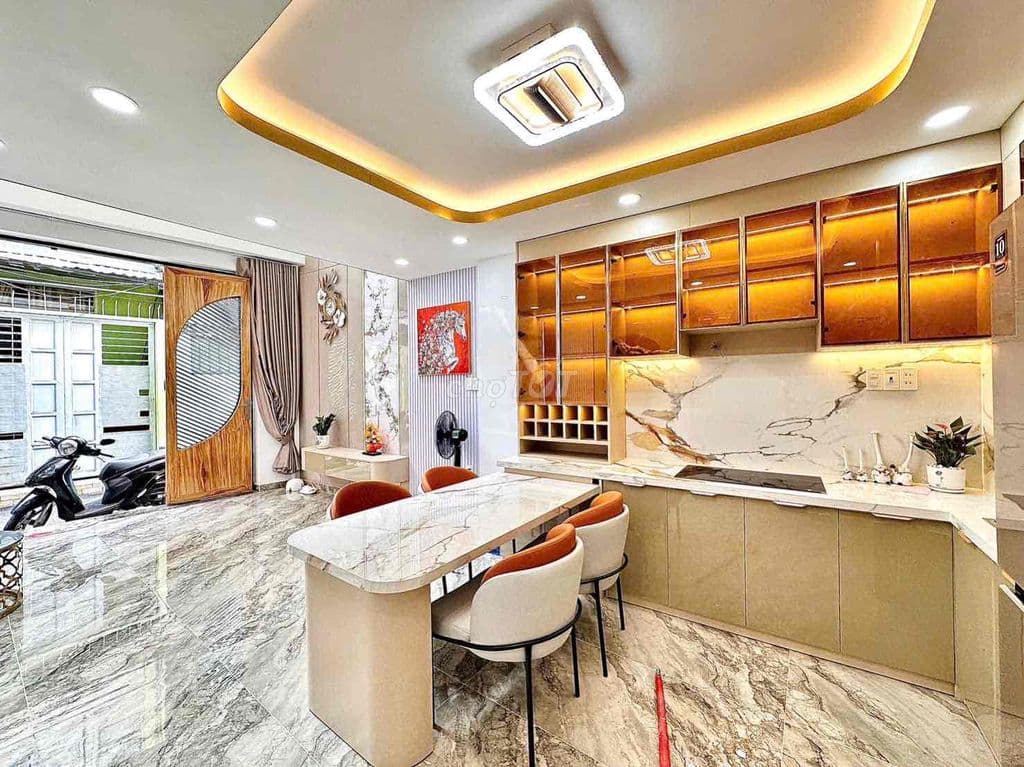 Nhà vừa xây mới hẻm ô tô sát mặt tiền đường Lý Th Kiệt P Hạnh Thông - Ảnh 2
