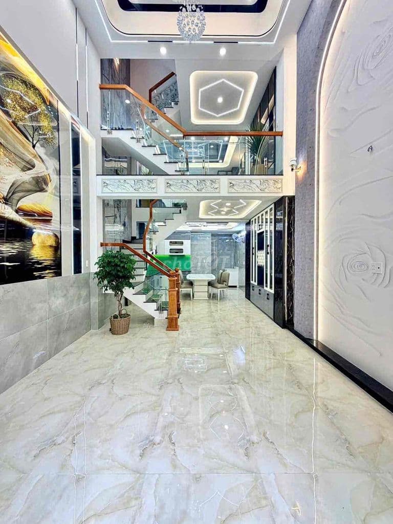 HẺM OTO- NHÀ 5 TẦNG XÂY MỚI- 4,5 x12 - TẶNG NỘI THẤT - Ảnh 2