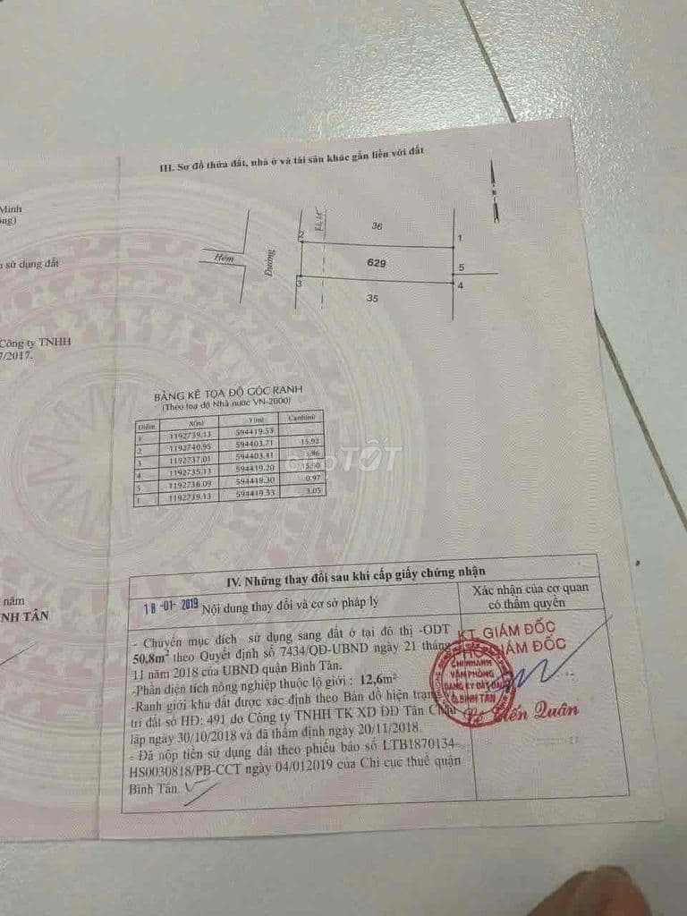 Mặt tiền, dt 4x16, xd 4x13.25, gần Nguyễn Sơn - Tân Phú - Ảnh 2